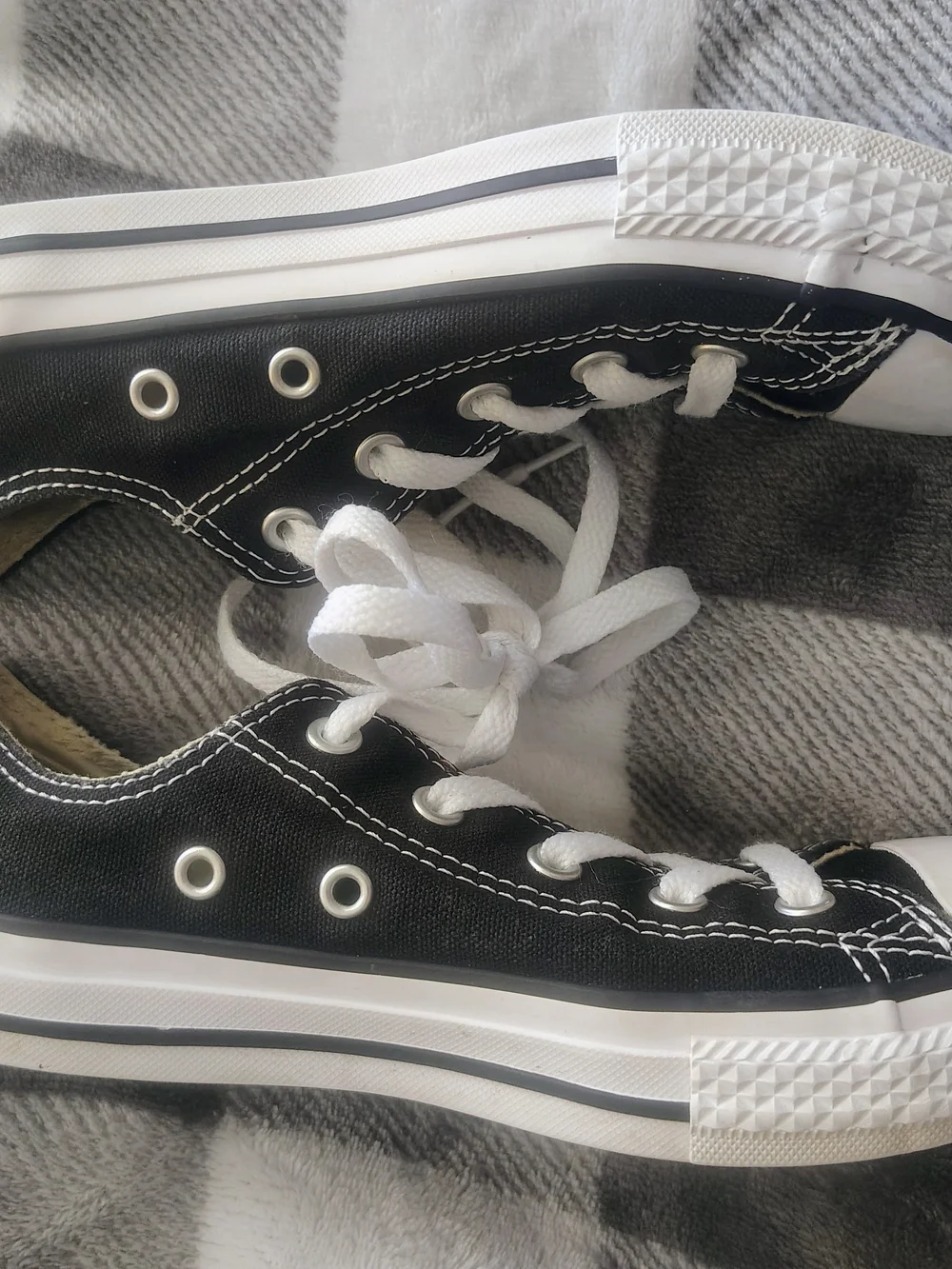 Converse Black & White Kids Low-Top Canvas Sneakers